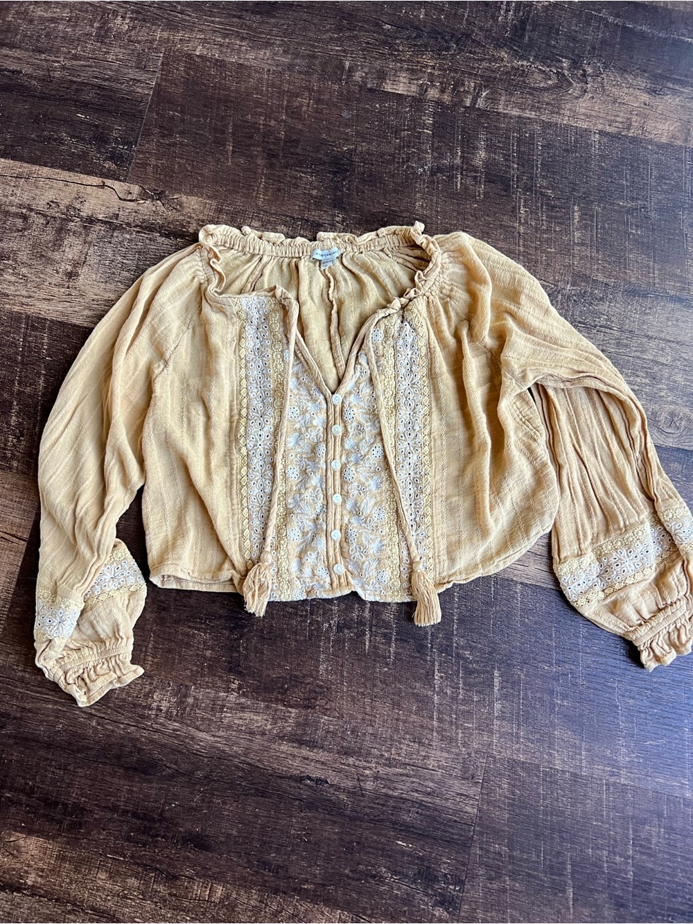 Boho Blouse - Mustard Yellow